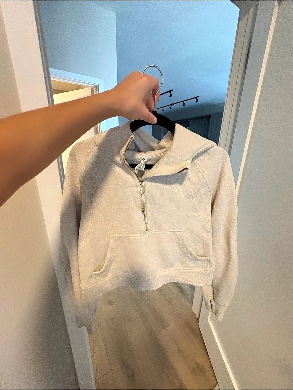 lululemon Scuba Oversized Half-Zip Hoodie Cream Medium